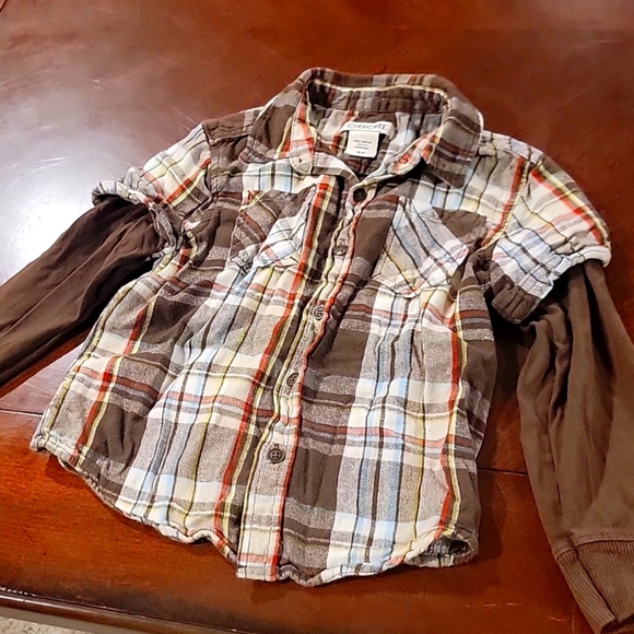 Cherokee Other - (J13) Cherokee long sleeve button up shirt, size 5T, boys